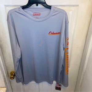 Mens Coleman Long Sleeve Grey T Shirt Size Extra Large - NEW